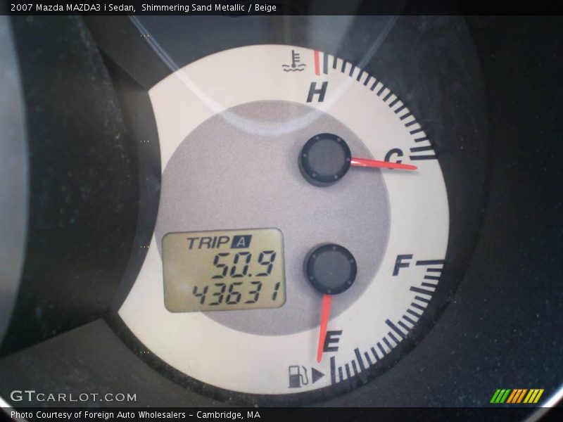 Shimmering Sand Metallic / Beige 2007 Mazda MAZDA3 i Sedan