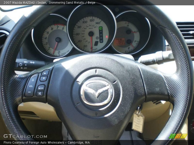 Shimmering Sand Metallic / Beige 2007 Mazda MAZDA3 i Sedan