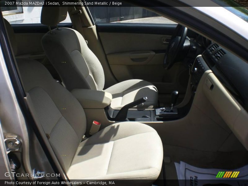 Shimmering Sand Metallic / Beige 2007 Mazda MAZDA3 i Sedan