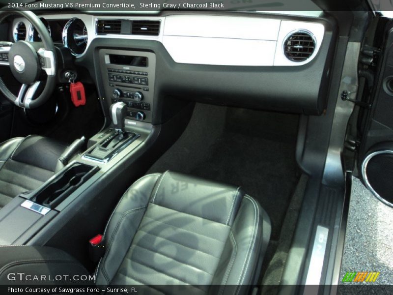Sterling Gray / Charcoal Black 2014 Ford Mustang V6 Premium Convertible