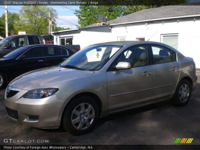 Shimmering Sand Metallic / Beige 2007 Mazda MAZDA3 i Sedan