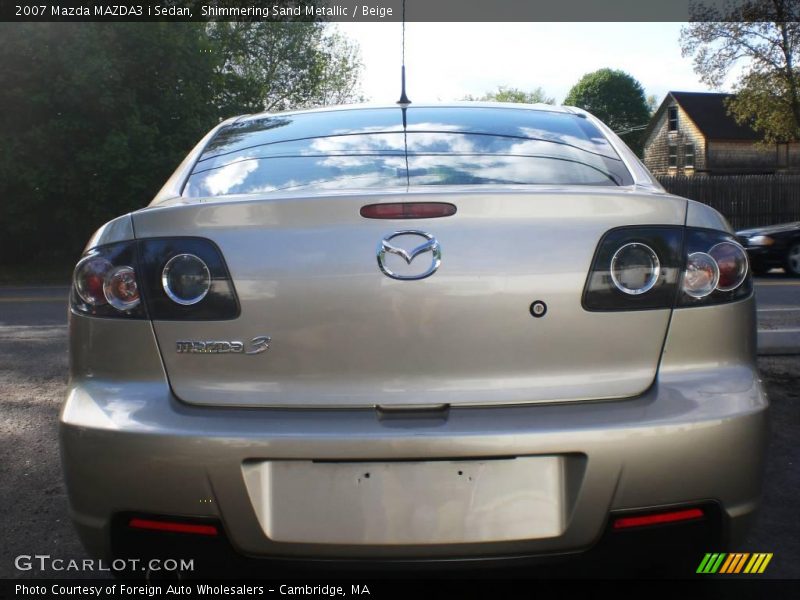 Shimmering Sand Metallic / Beige 2007 Mazda MAZDA3 i Sedan