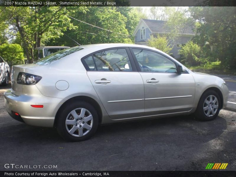 Shimmering Sand Metallic / Beige 2007 Mazda MAZDA3 i Sedan