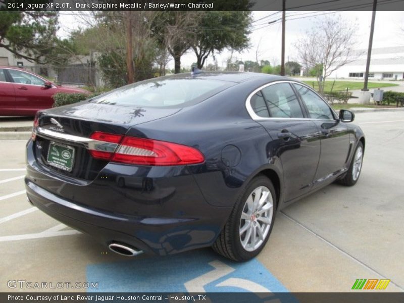 Dark Sapphire Metallic / Barley/Warm Charcoal 2014 Jaguar XF 2.0T