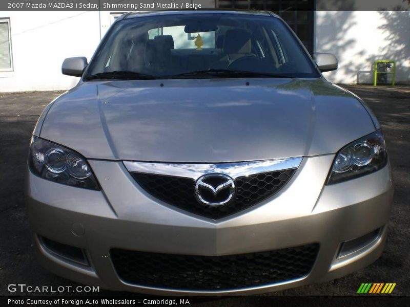 Shimmering Sand Metallic / Beige 2007 Mazda MAZDA3 i Sedan