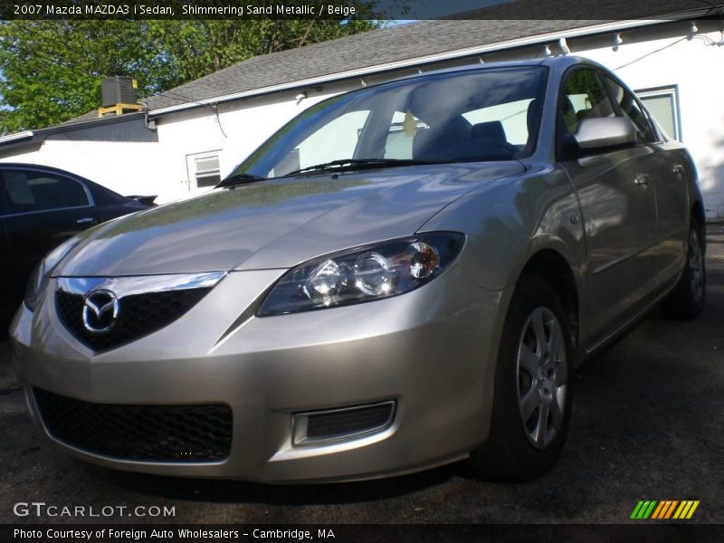 Shimmering Sand Metallic / Beige 2007 Mazda MAZDA3 i Sedan