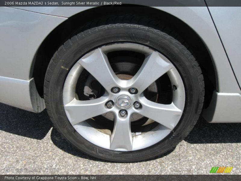 Sunlight Silver Metallic / Black/Red 2006 Mazda MAZDA3 s Sedan