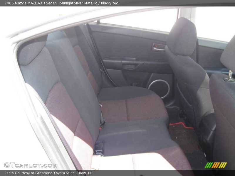 Sunlight Silver Metallic / Black/Red 2006 Mazda MAZDA3 s Sedan