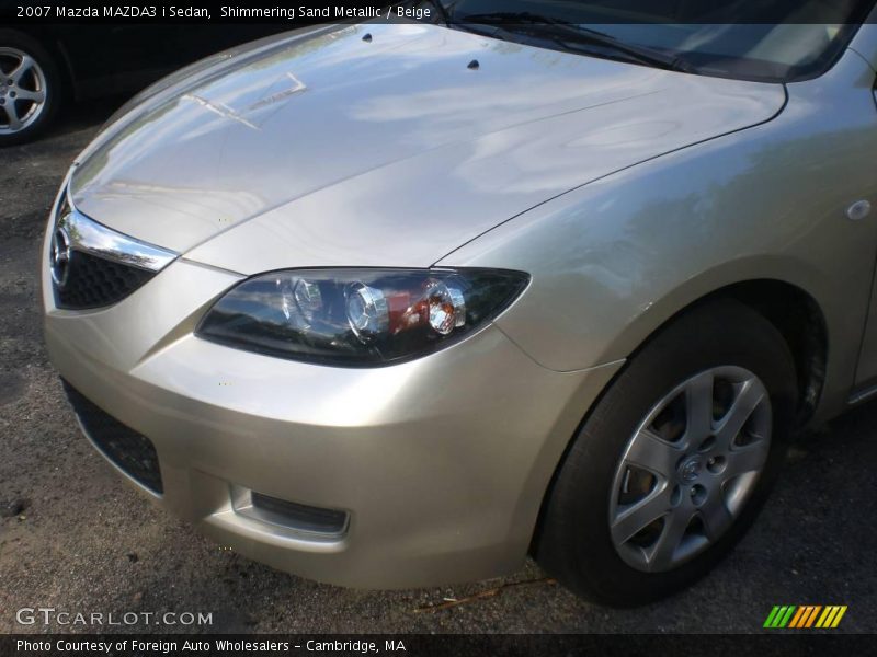 Shimmering Sand Metallic / Beige 2007 Mazda MAZDA3 i Sedan