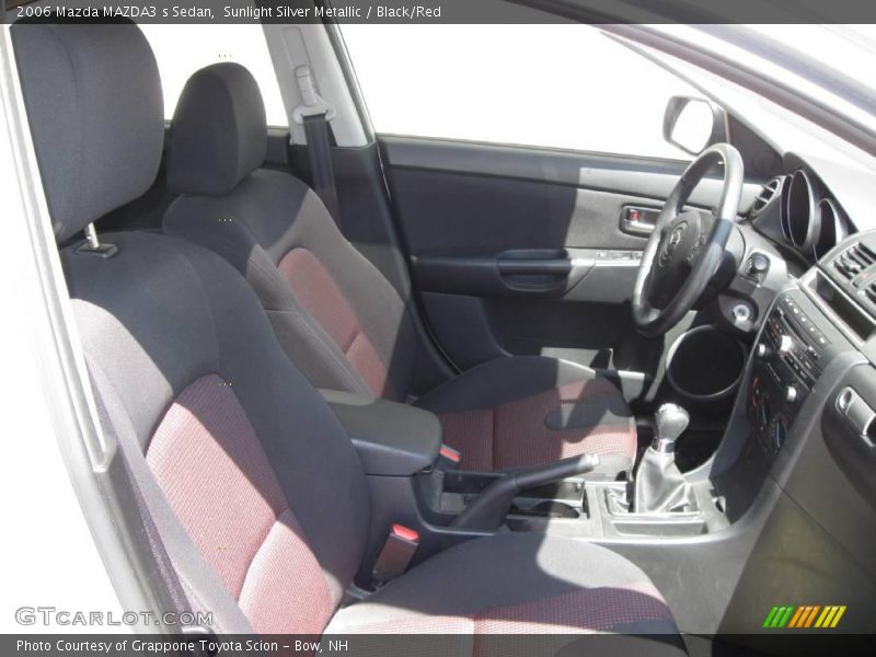 Sunlight Silver Metallic / Black/Red 2006 Mazda MAZDA3 s Sedan