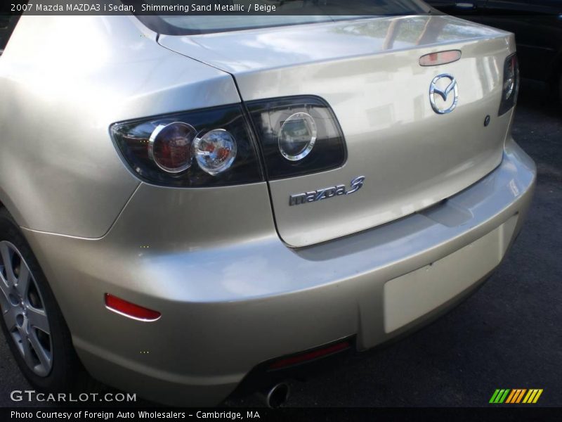 Shimmering Sand Metallic / Beige 2007 Mazda MAZDA3 i Sedan