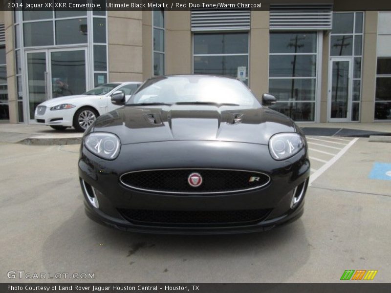 Ultimate Black Metallic / Red Duo Tone/Warm Charcoal 2014 Jaguar XK XKR Convertible