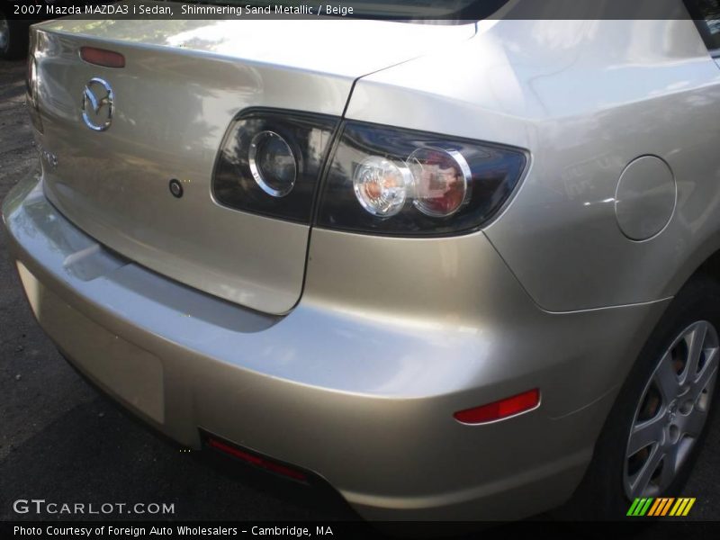 Shimmering Sand Metallic / Beige 2007 Mazda MAZDA3 i Sedan