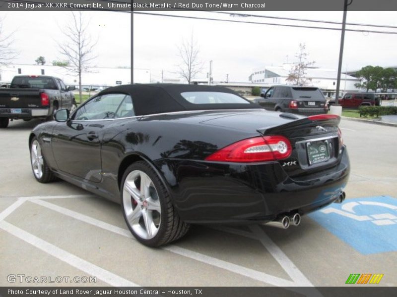 Ultimate Black Metallic / Red Duo Tone/Warm Charcoal 2014 Jaguar XK XKR Convertible