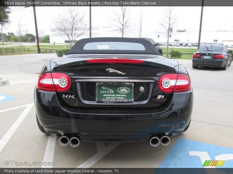 Ultimate Black Metallic / Red Duo Tone/Warm Charcoal 2014 Jaguar XK XKR Convertible