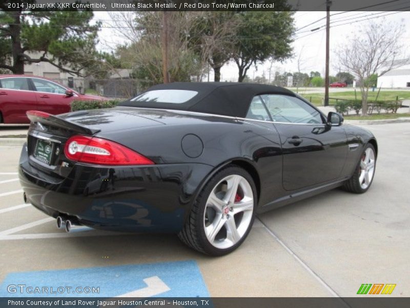 Ultimate Black Metallic / Red Duo Tone/Warm Charcoal 2014 Jaguar XK XKR Convertible