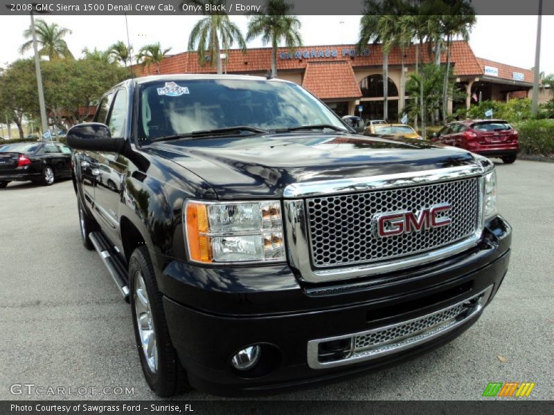 Onyx Black / Ebony 2008 GMC Sierra 1500 Denali Crew Cab