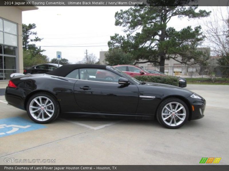 Ultimate Black Metallic / Ivory/Warm Charcoal 2014 Jaguar XK Touring Convertible