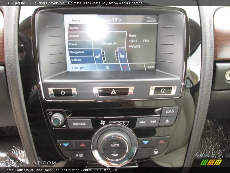 Controls of 2014 XK Touring Convertible