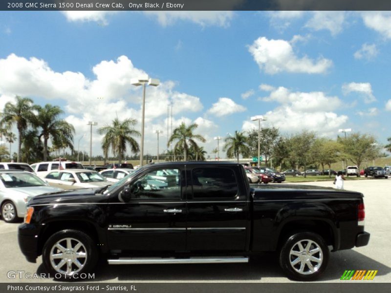 Onyx Black / Ebony 2008 GMC Sierra 1500 Denali Crew Cab
