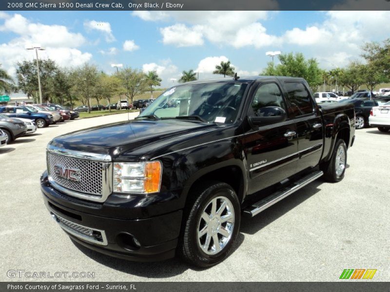 Onyx Black / Ebony 2008 GMC Sierra 1500 Denali Crew Cab