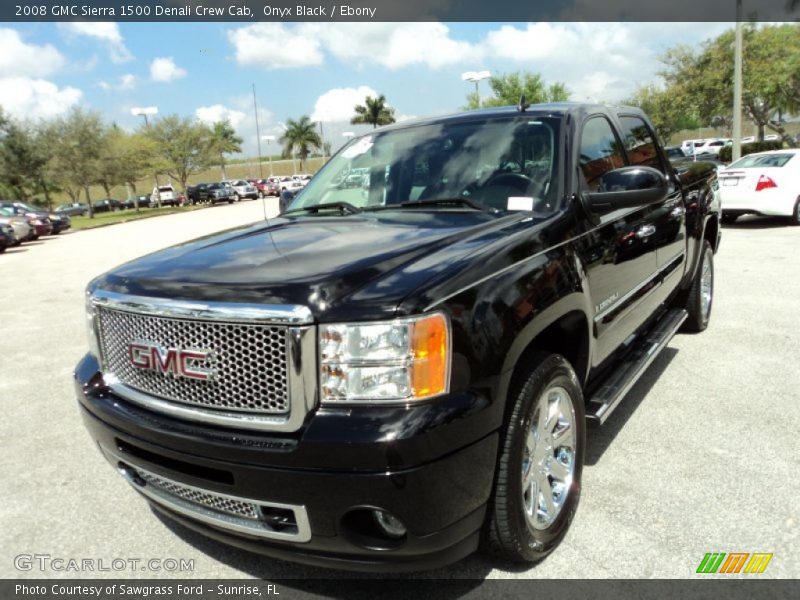 Onyx Black / Ebony 2008 GMC Sierra 1500 Denali Crew Cab