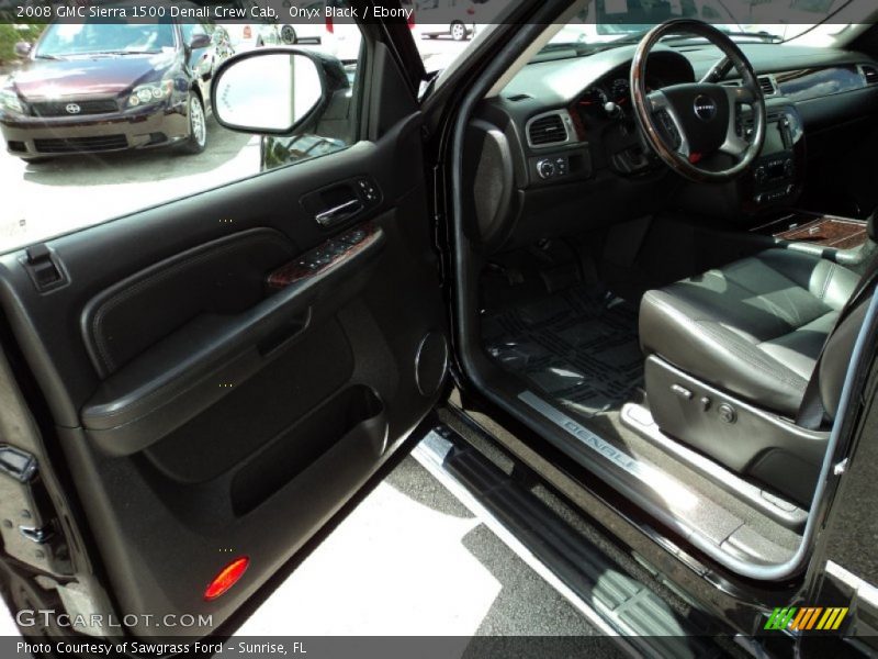 Onyx Black / Ebony 2008 GMC Sierra 1500 Denali Crew Cab