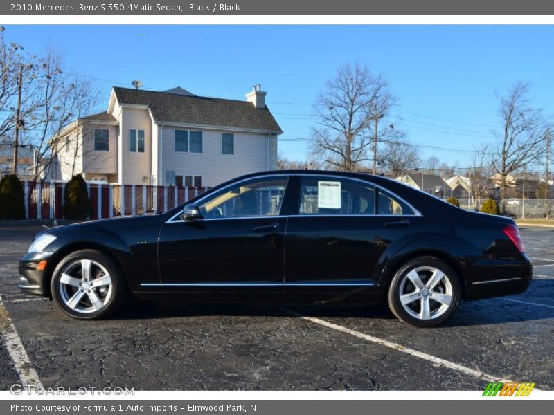 Black / Black 2010 Mercedes-Benz S 550 4Matic Sedan