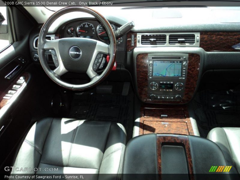 Onyx Black / Ebony 2008 GMC Sierra 1500 Denali Crew Cab