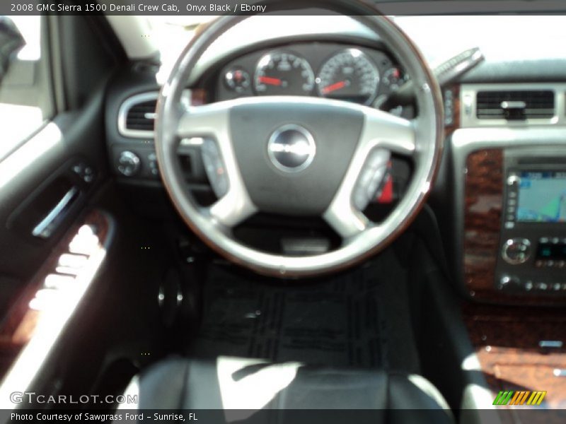 Onyx Black / Ebony 2008 GMC Sierra 1500 Denali Crew Cab