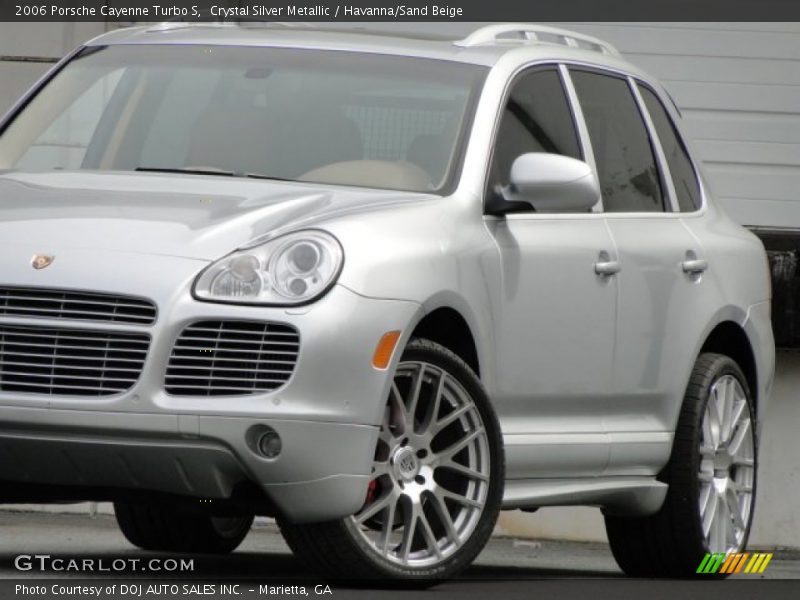 Crystal Silver Metallic / Havanna/Sand Beige 2006 Porsche Cayenne Turbo S