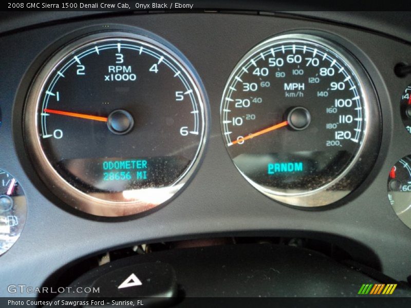 Onyx Black / Ebony 2008 GMC Sierra 1500 Denali Crew Cab