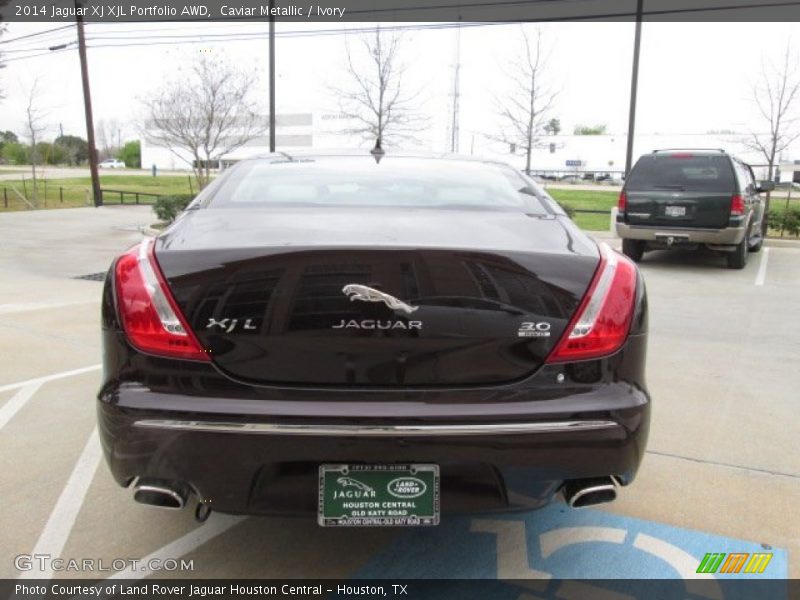 Caviar Metallic / Ivory 2014 Jaguar XJ XJL Portfolio AWD