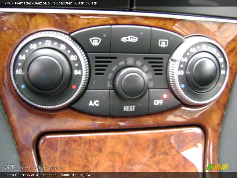 Black / Black 2007 Mercedes-Benz SL 550 Roadster