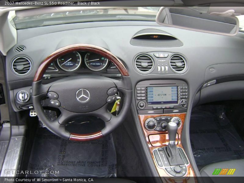 Black / Black 2007 Mercedes-Benz SL 550 Roadster