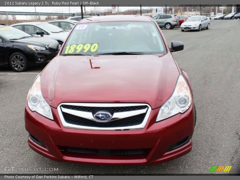 Ruby Red Pearl / Off-Black 2011 Subaru Legacy 2.5i