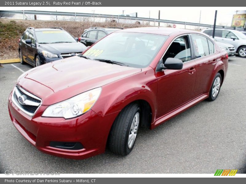 Ruby Red Pearl / Off-Black 2011 Subaru Legacy 2.5i