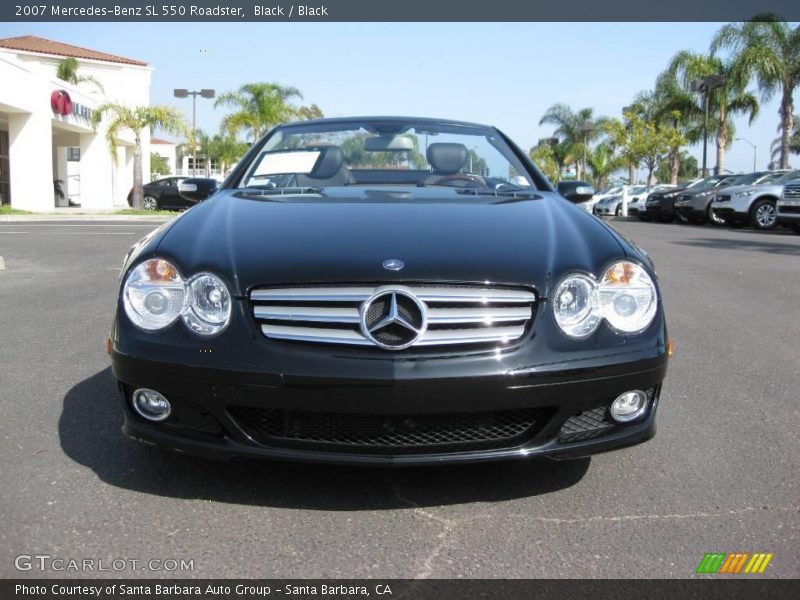 Black / Black 2007 Mercedes-Benz SL 550 Roadster