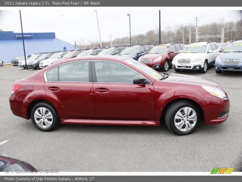 Ruby Red Pearl / Off-Black 2011 Subaru Legacy 2.5i