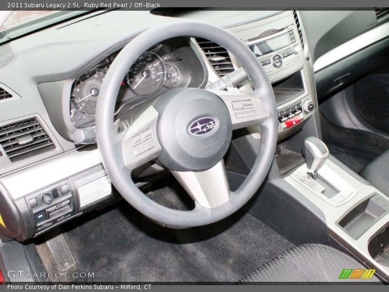Ruby Red Pearl / Off-Black 2011 Subaru Legacy 2.5i