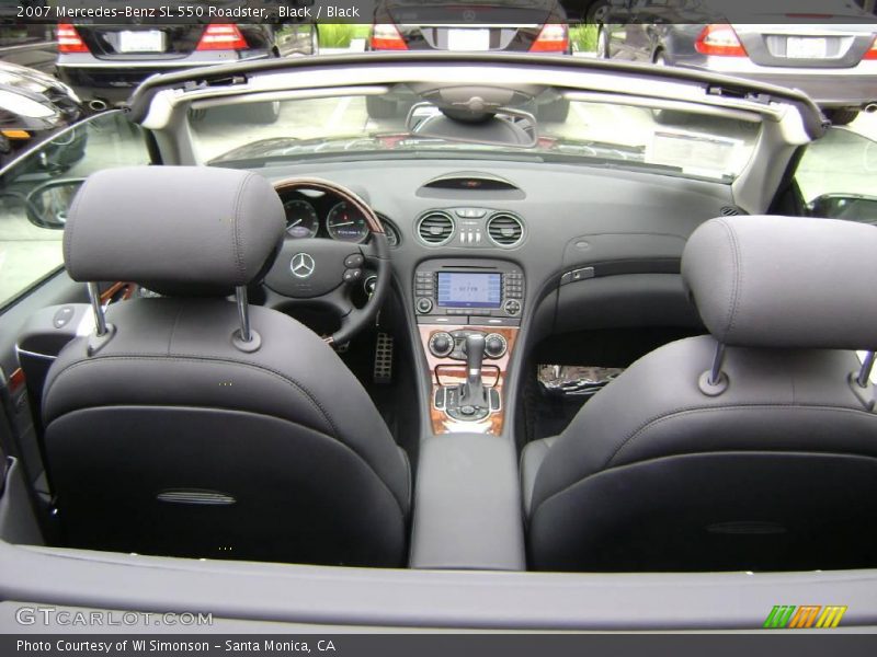 Black / Black 2007 Mercedes-Benz SL 550 Roadster