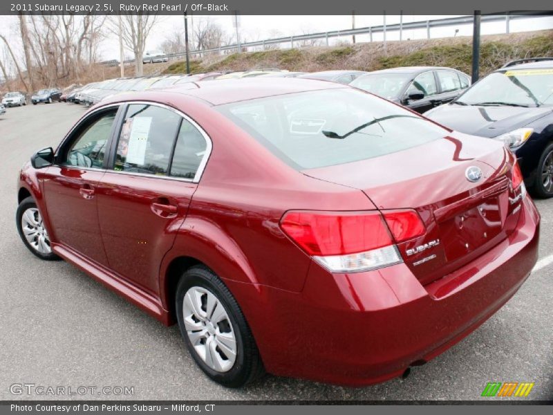 Ruby Red Pearl / Off-Black 2011 Subaru Legacy 2.5i