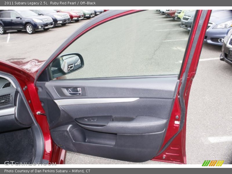 Ruby Red Pearl / Off-Black 2011 Subaru Legacy 2.5i