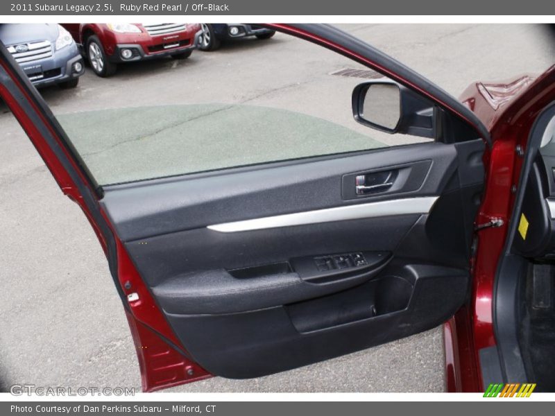 Ruby Red Pearl / Off-Black 2011 Subaru Legacy 2.5i