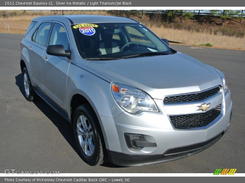 Silver Ice Metallic / Light Titanium/Jet Black 2011 Chevrolet Equinox LS