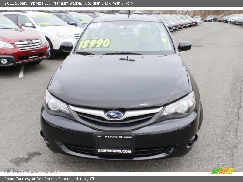 Obsidian Black Pearl / Ivory 2011 Subaru Impreza 2.5i Premium Wagon