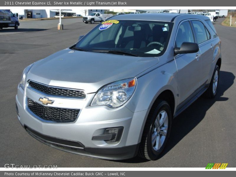 Silver Ice Metallic / Light Titanium/Jet Black 2011 Chevrolet Equinox LS
