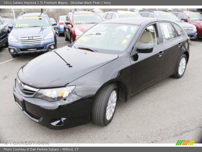 Obsidian Black Pearl / Ivory 2011 Subaru Impreza 2.5i Premium Wagon