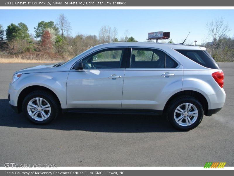 Silver Ice Metallic / Light Titanium/Jet Black 2011 Chevrolet Equinox LS