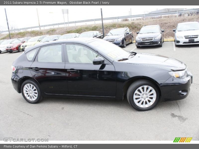 Obsidian Black Pearl / Ivory 2011 Subaru Impreza 2.5i Premium Wagon
